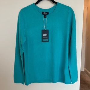 Lands’ End Cashmere Crew Neck Sweater - Teal